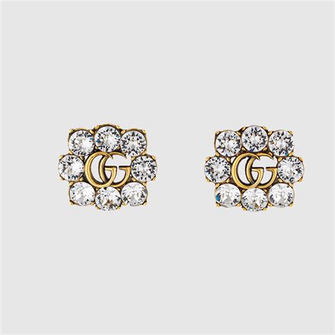 gold gucci g earrings|wholesale Gucci earrings.